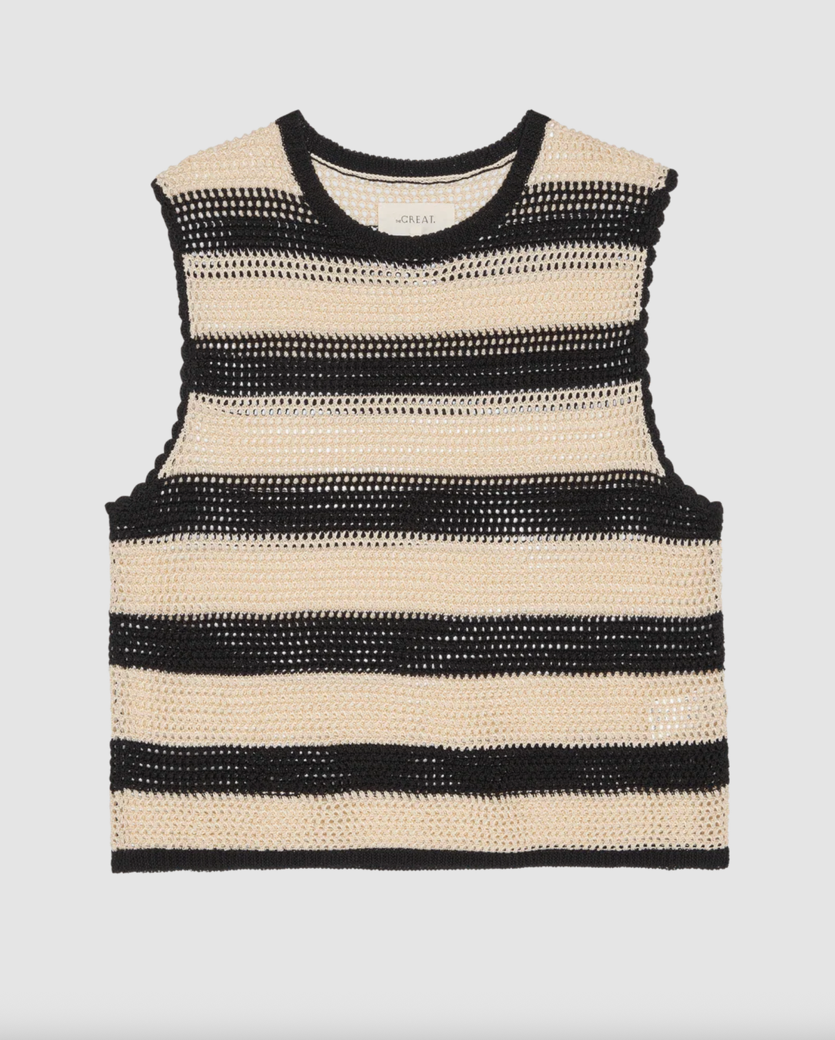 The Great Sweater The Crotchet Sweater Shell, Bland and Cream Soho-Boutique