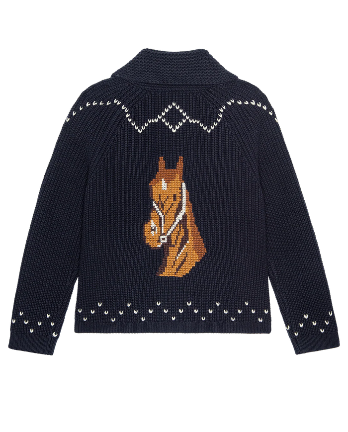 The Great Sweater The Horse Lodge Cardigan, Navy Soho-Boutique