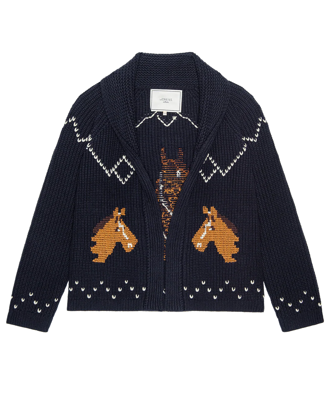 The Great Sweater The Horse Lodge Cardigan, Navy Soho-Boutique