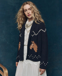 The Great Sweater The Horse Lodge Cardigan, Navy Soho-Boutique