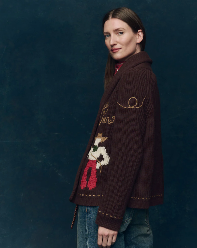 The Great Sweater The Lasso Lodge Cardigan, Umber Soho-Boutique