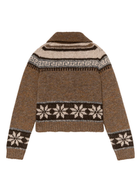 The Great Sweater The Nordic Scholar Cardigan, Hickory Fair Isle Soho-Boutique