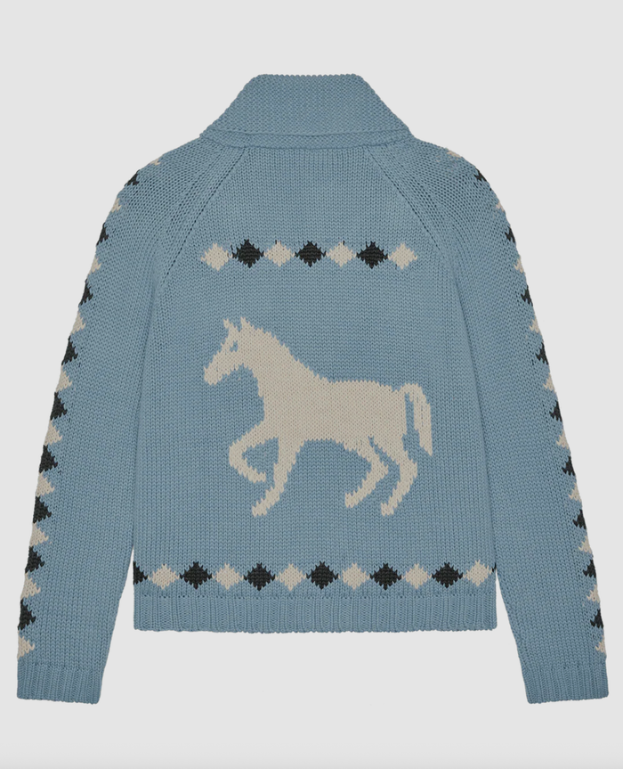 The Great Sweater The Stable Lodge Cardigan, Blue Bell Soho-Boutique