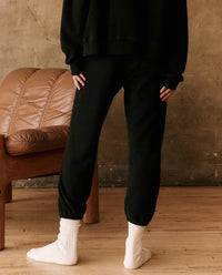 The Great Sweatpants The Fleece Stadium Sweatpant, Almost Black Soho-Boutique