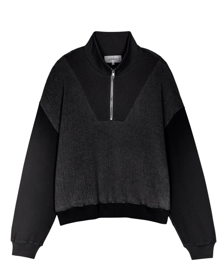 The Great Sweatshirt The Slouch Trail Sweatshirt, Almost Black Soho-Boutique