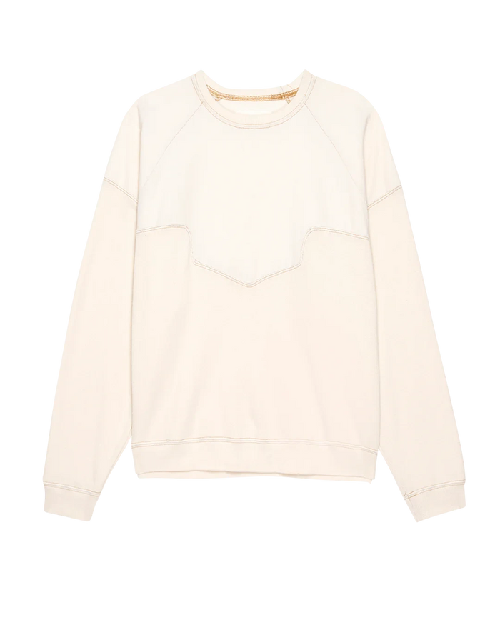 The Great Sweatshirt The Western Slouch Sweatshirt, Washed White Soho-Boutique