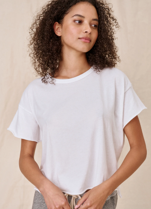 The Great T-Shirt The Crop Tee, True White Soho-Boutique