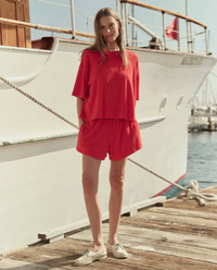 The Great The Micro Terry Swing Short, Pimento Soho-Boutique