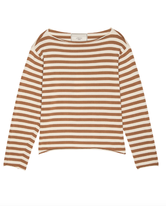 The Great The Sailor Sweater, Camel Stripe Soho-Boutique