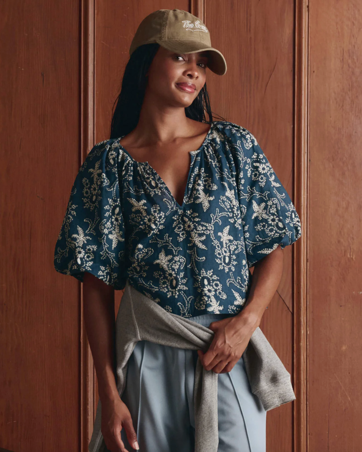 The Great Top The Blythe Top, Indigo Bandana Soho-Boutique