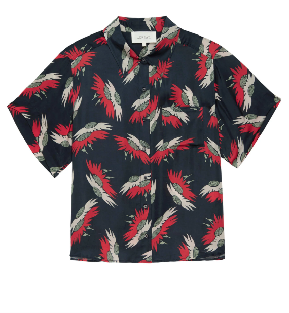 The Great Top The County Top, Navy Birds of Paradise Soho-Boutique