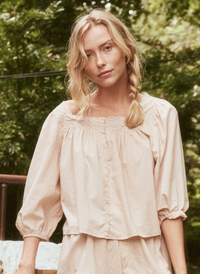The Great Top The Eyelet Button Top, Soft Rose Soho-Boutique