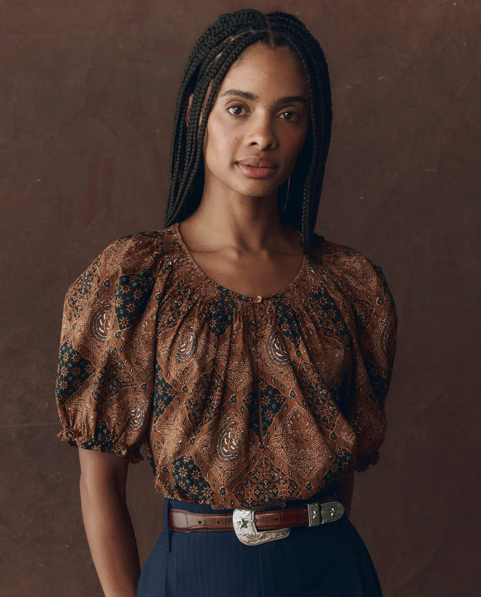 The Great Top The Moorland Top, Geo Bandana Print Soho-Boutique
