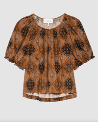 The Great Top The Moorland Top, Geo Bandana Print Soho-Boutique