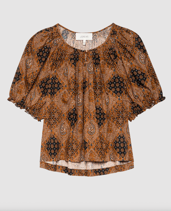 The Great Top The Moorland Top, Geo Bandana Print Soho-Boutique