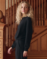 The Great Top The Oversized Pullover, Black Soho-Boutique