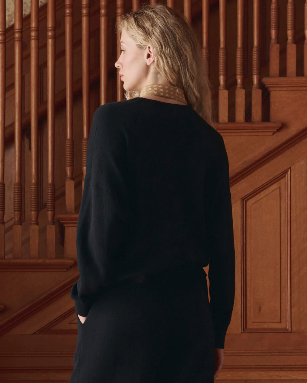 The Great Top The Oversized Pullover, Black Soho-Boutique