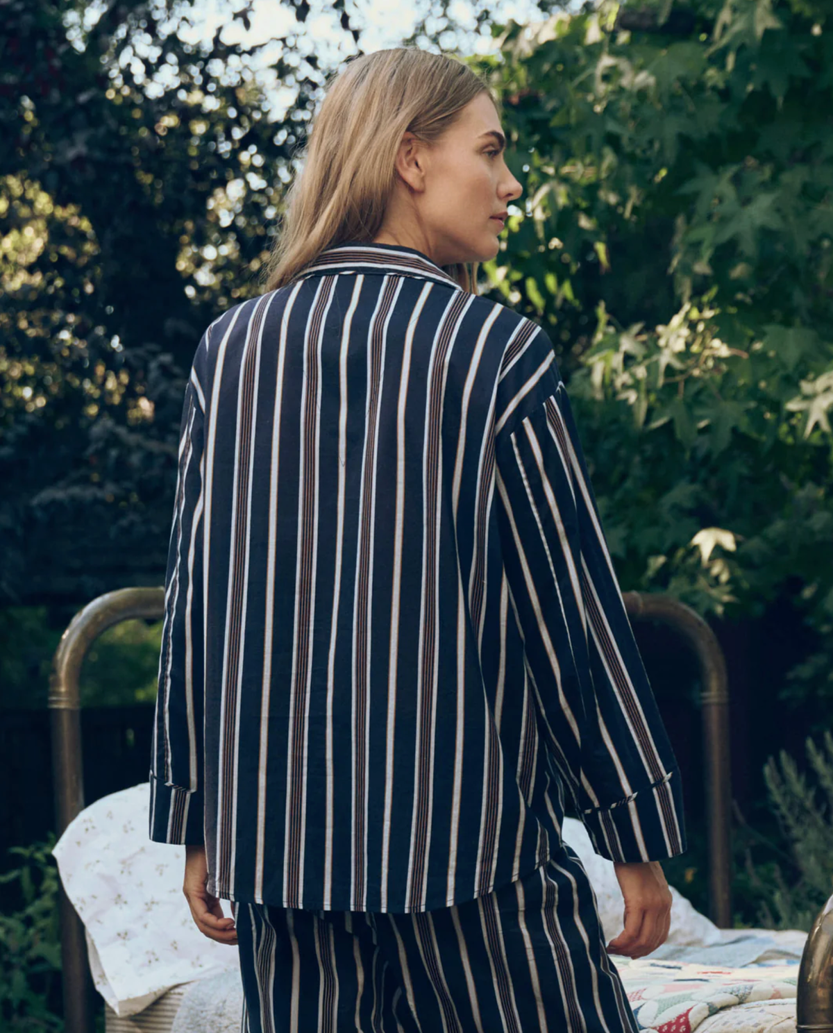 The Great Top The Pajama Shirt, Coastline Stripe Soho-Boutique