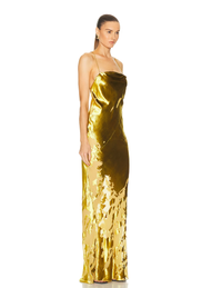THE SEI Dress Cowl Bias Gown, Dijon Soho-Boutique