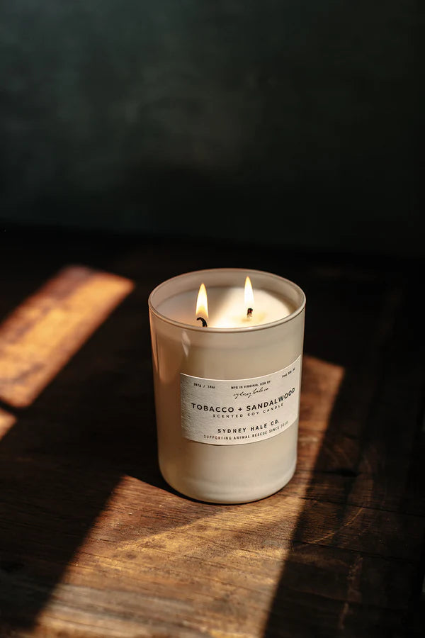 Sydney Hale Candle, Tobacco + Sandalwood