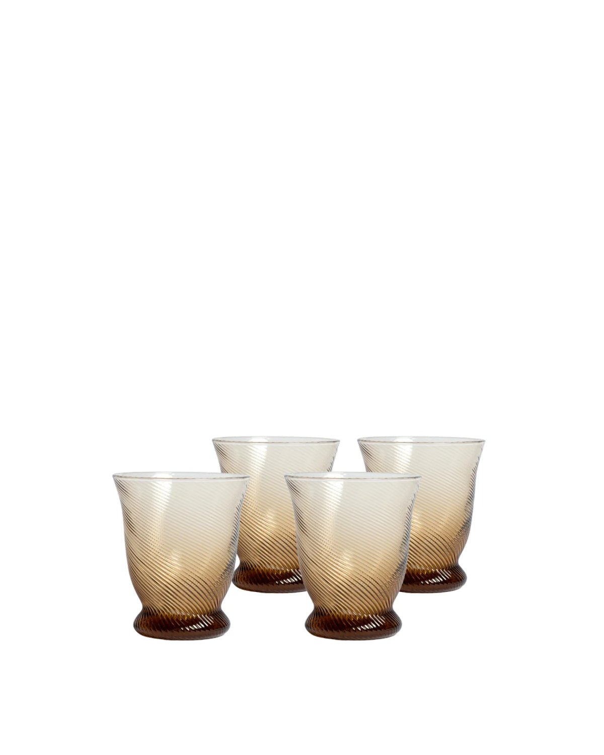 Spiral Glass Tumblers