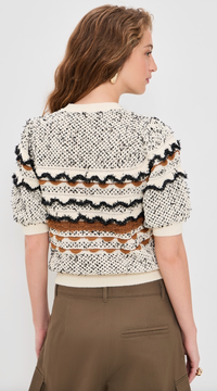 Ulla Johnson Andira Knit Top, Scallop Soho-Boutique