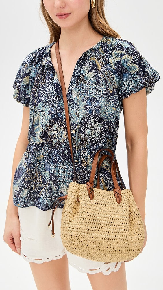 Ulla Johnson Bag Gio Raffia Crossbody, Natural Soho-Boutique