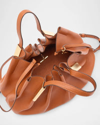 Ulla Johnson Bag Isadora Mini Ruched Tote Bag, Sierra Soho-Boutique