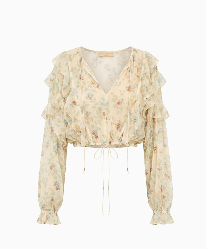 Ulla Johnson Blouse Delfina Blouse, Moon Petal Soho-Boutique