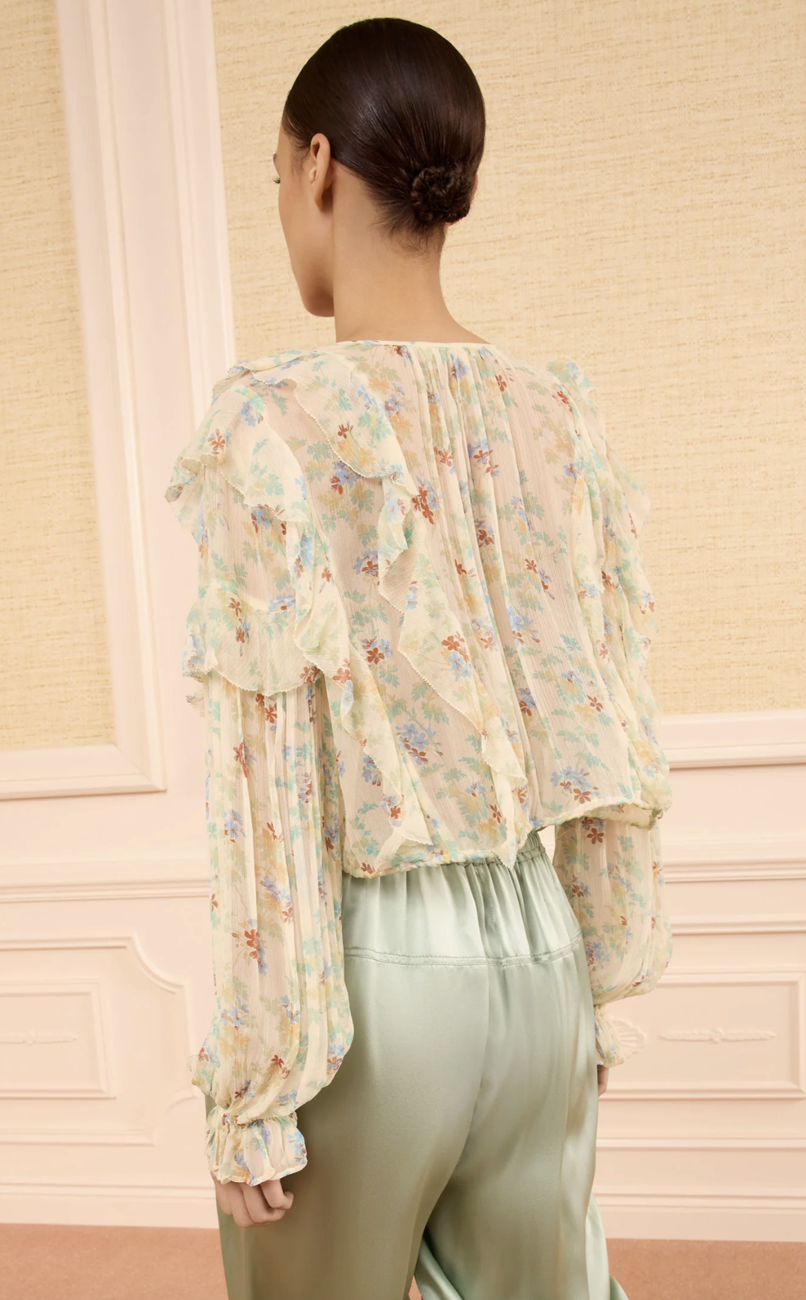 Ulla Johnson Blouse Delfina Blouse, Moon Petal Soho-Boutique