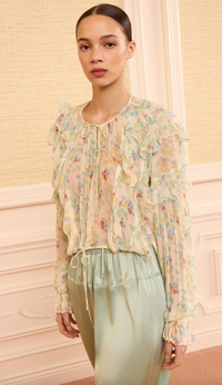 Ulla Johnson Blouse Delfina Blouse, Moon Petal Soho-Boutique
