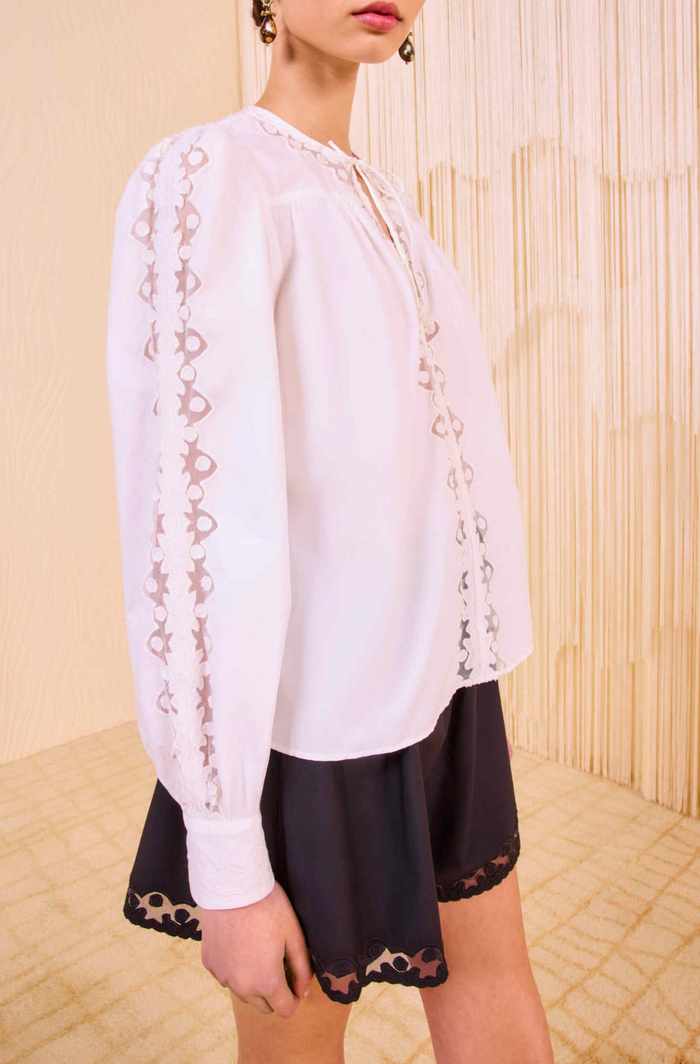 Ulla Johnson Blouse Kady Long Sleeve Blouse, Pristine Soho-Boutique