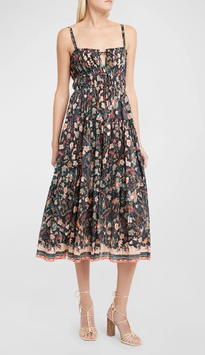 Ulla Johnson Dress Anisa Dress, Obsidian Botanica Soho-Boutique