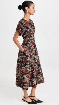 Ulla Johnson Dress Devon Dress, Anthurium Soho-Boutique