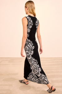 Ulla Johnson Dress Liana Jacquard Long Dress, Noir Soho-Boutique