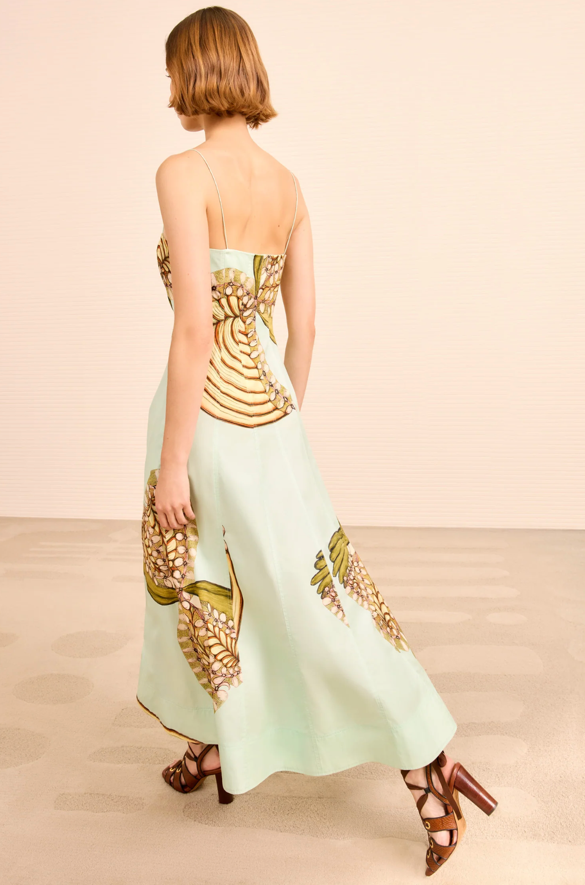 Ulla Johnson Dress Vesela Cami Midi Dress, Water Blossoms Soho-Boutique