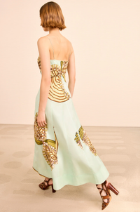 Ulla Johnson Dress Vesela Cami Midi Dress, Water Blossoms Soho-Boutique