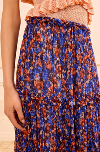 Ulla Johnson Skirt Virginie Silk Skirt, Violet Soho-Boutique