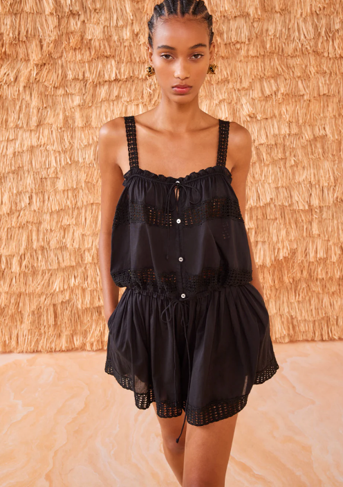 Ulla Johnson Swim Marisol Coverup, Noir Soho-Boutique