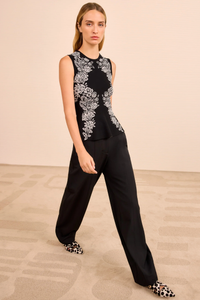 Ulla Johnson Tank Vanna Jacquard Tank, Noir Soho-Boutique