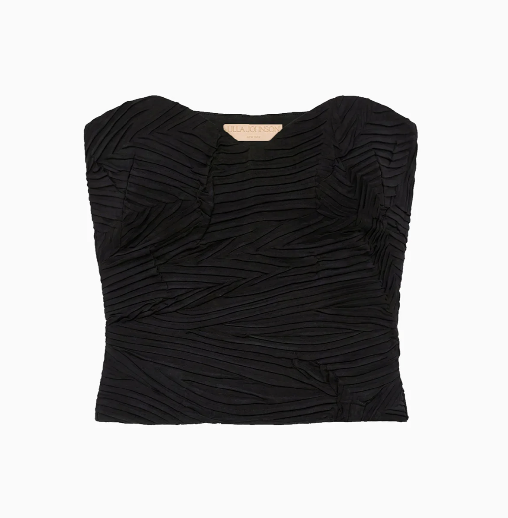 Ulla Johnson Top Heleen Bustier Top, Noir Soho-Boutique