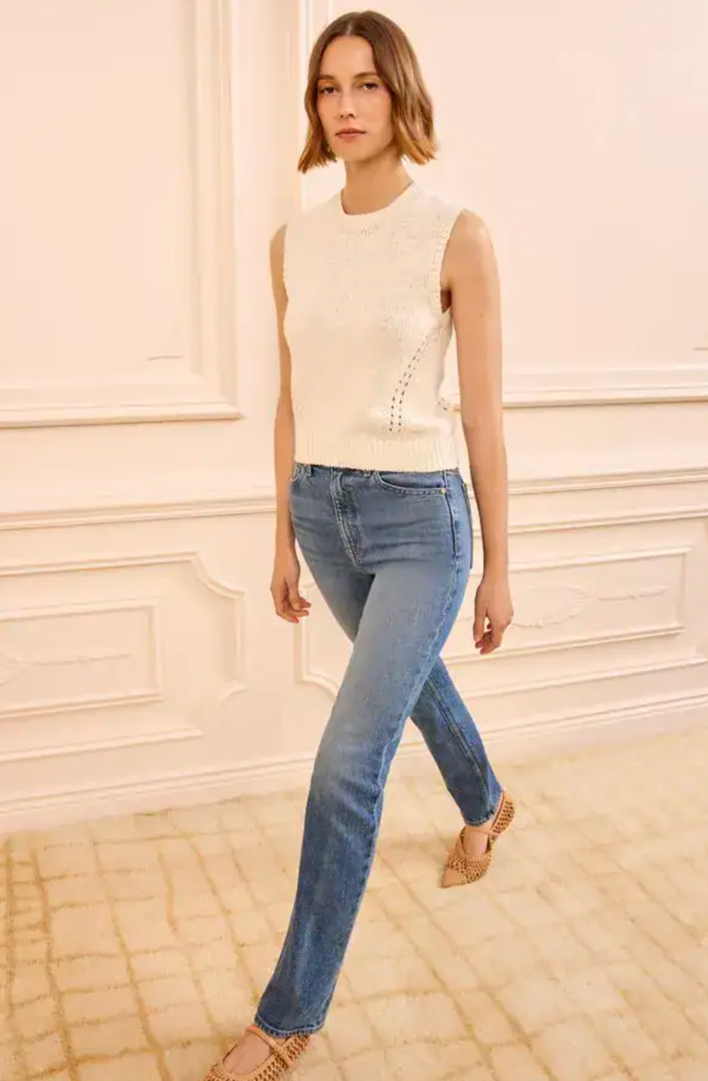 Ulla Johnson Top Priscilla Knit Top, Cowrie Soho-Boutique