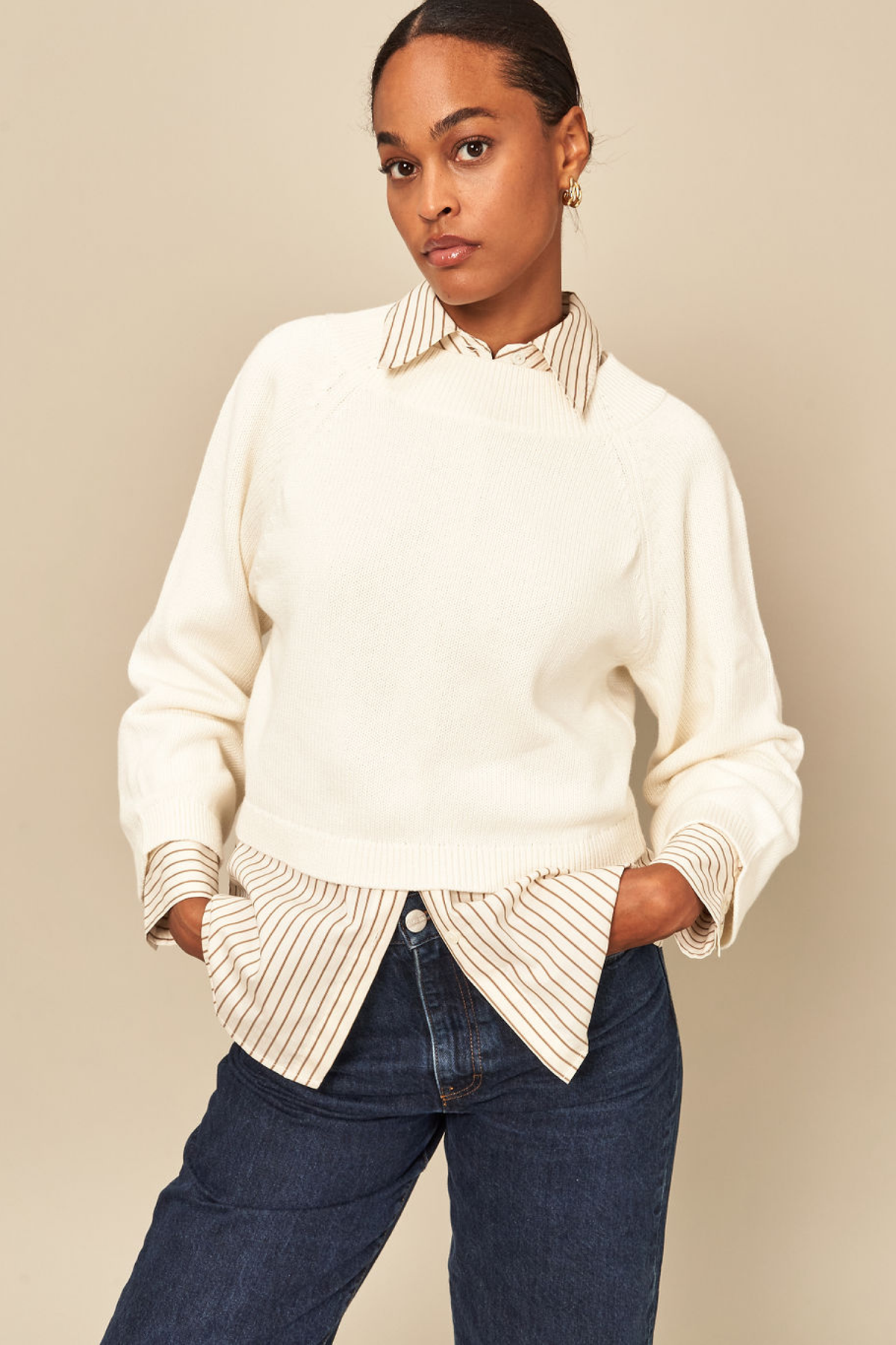 Wyeth Sweater Madalyn Sweater, Cream Soho-Boutique