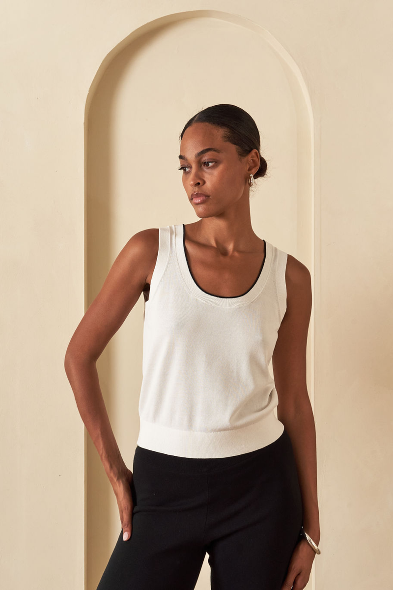 Wyeth Tank Tinsley Tank, Chalk Soho-Boutique