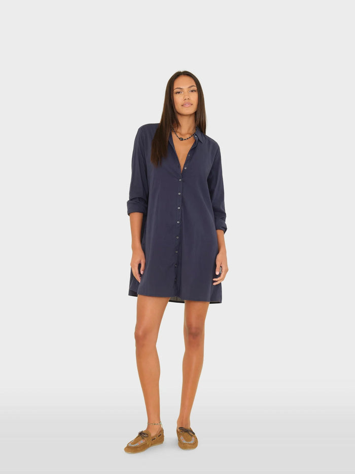 Xirena Dress Bobby Dress, Navy Soho-Boutique