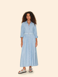 Xirena Dress Bowen Dress, Dusty Blue Soho-Boutique