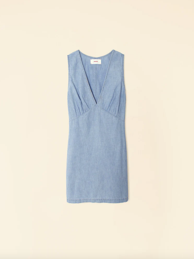 Xirena Dress Conrad Dress, Dusty Blue Soho-Boutique