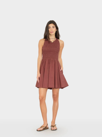 Xirena Dress Florie Dress, Adobe Brown Soho-Boutique