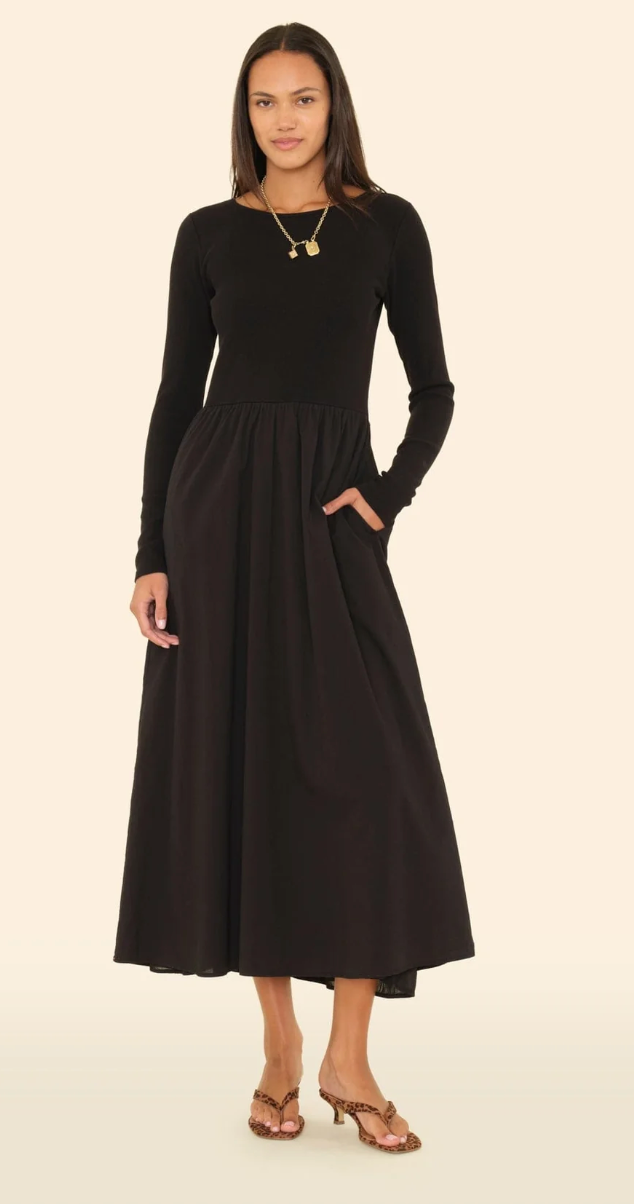 Xirena Dress Zandra Dress, Black Soho-Boutique