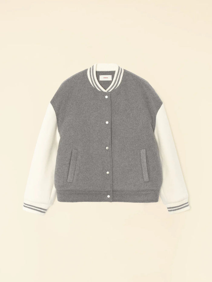 Varsity Jacket, Gravel/Chalk